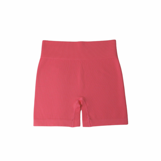 RIBBED HIGH RISE SHORTS