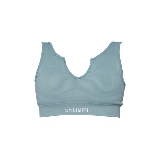 RIBBED DIP BRA