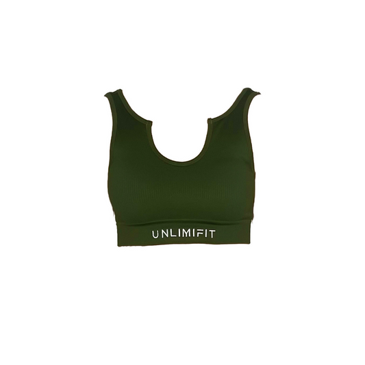 RIBBED DIP BRA
